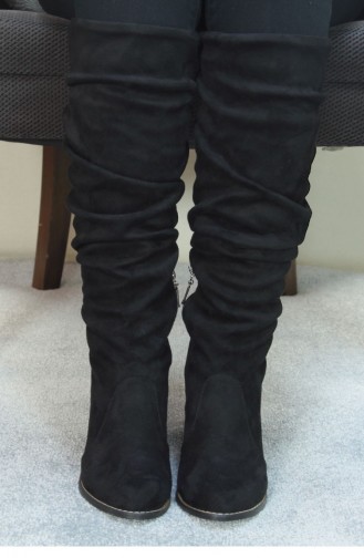 Marjin Haleri Bottes a Talons Noir Daim 18K000029CU308_002