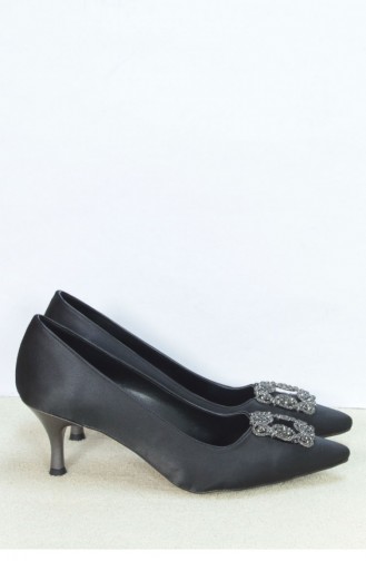 Marjin Vita High Heeled Shoes Black Satin 18K00016ES0810_133