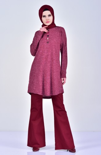 Spanish Leg Trousers Claret Red 8868-06