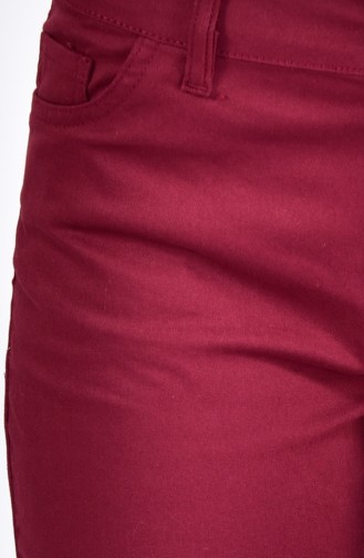 Spanish Leg Trousers Claret Red 8868-06