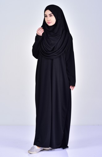 Practical Prayer Abaya 0905-05 Black 0905-05