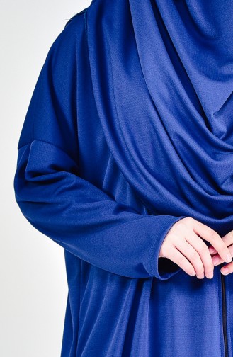 Çantalı Pratik Namaz Feracesi 0905-06 İndigo