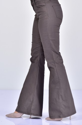 Pantalon Pattes éléphan 2328-06 Khaki 2328-06