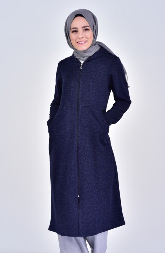 Hooded Cape 1614-01 Navy Blue 1614-01