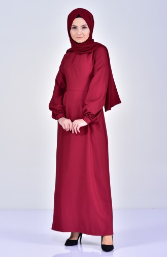 Robe Hijab Bordeaux 7207-06