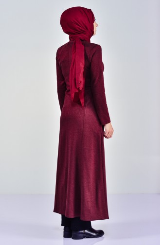 Winter Garni Abaya 5918-03 Claret Red 5918-03