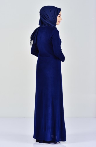 TUBANUR Knitwear Dress 7218-01 Navy Blue 7218-01