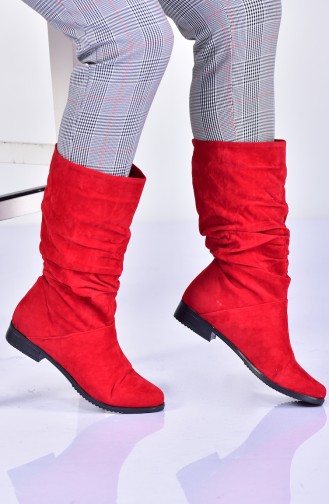 Women´s Boots 11232-02 Red Suede 11232-02