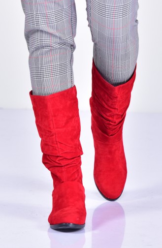 Women´s Boots 11232-02 Red Suede 11232-02