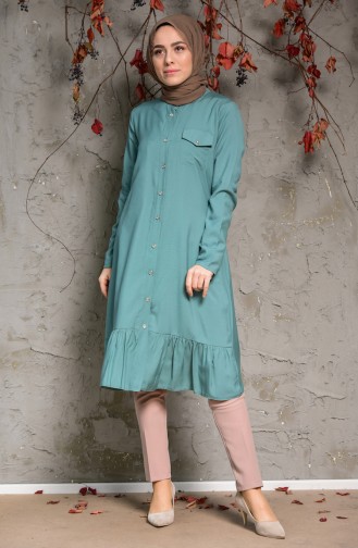 Pocket Detailed Tunic 1174-06 Green 1174-06