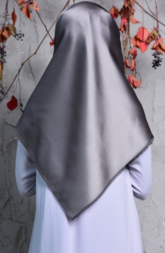 Düz Tafta Eşarp 901408-04 Gri