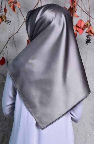 Düz Tafta Eşarp 901408-04 Gri