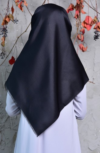 Plain Taffeta Shawl 901408-07 Black 901408-07