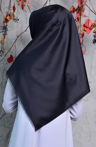 Plain Taffeta Shawl 901408-07 Black 901408-07