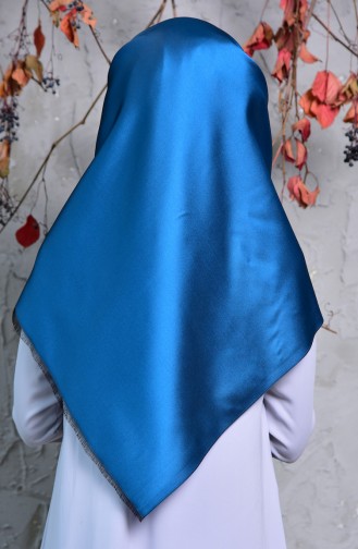 Plain Taffeta Shawl 901408-09 Oil Blue 901408-09