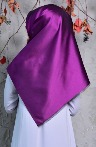 Plain Taffeta Shawl 901408-12 Violet Color 901408-12