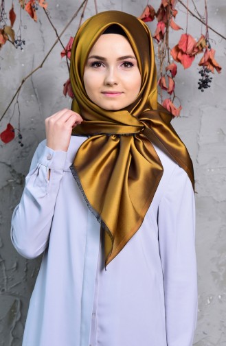 Plain Taffeta Shawl 901408-18 Saffron 901408-18