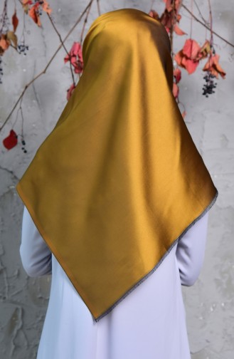 Plain Taffeta Shawl 901408-18 Saffron 901408-18