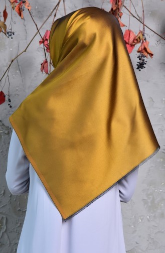 Plain Taffeta Shawl 901408-18 Saffron 901408-18