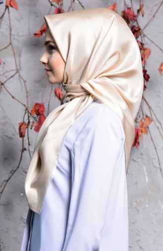 Straight Taffeta Scarf 901408-20 Stone 901408-20