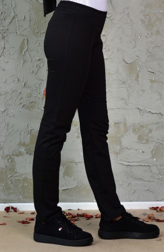 Pantalon Sport Taille élastique 1340-01 Noir 1340-01