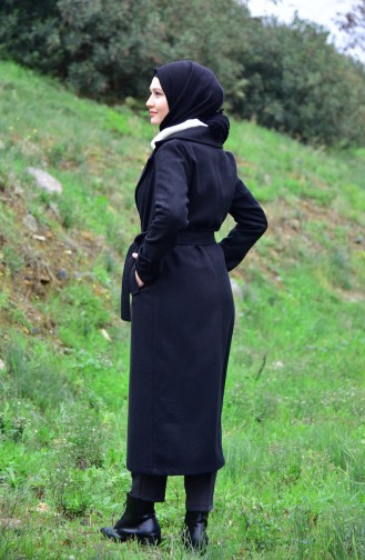 Belted Coat 1942-07 Black 1942-07