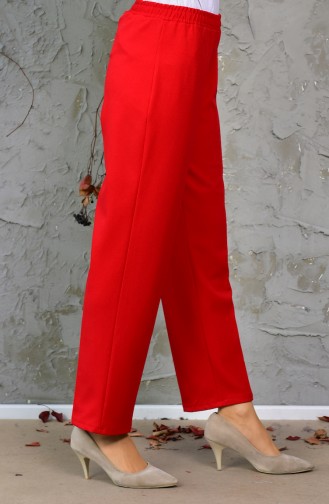 Elastic Waist Trousers 2030-05 Red 2030-05