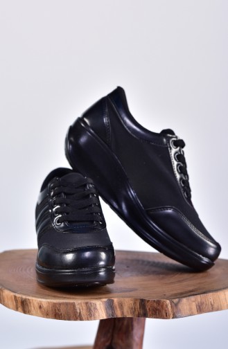 ALLFORCE Women s Sports Shoes 0116-10 Black Black Patent Leather 0116-10