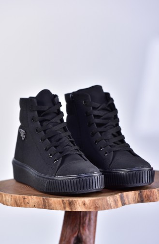 Bottes Pour Femme 0810-15 Noir Nubuck 0810-15