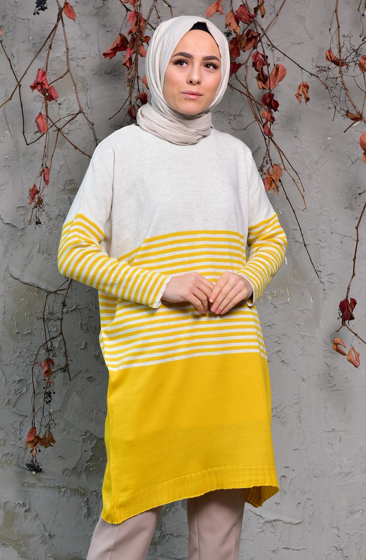 Yarasa Kol Triko Kazak 4705-04 Bej Hardal 4705-04