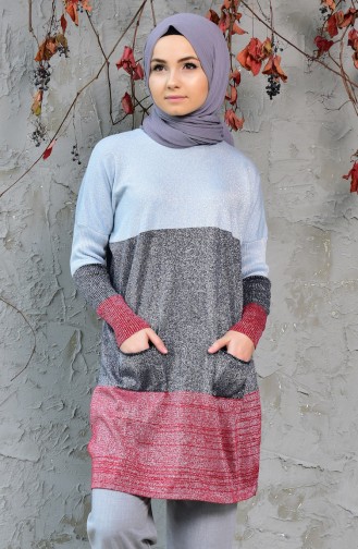Triko Simli Kazak 10005-04 Bebe Mavi