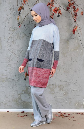 Triko Simli Kazak 10005-04 Bebe Mavi