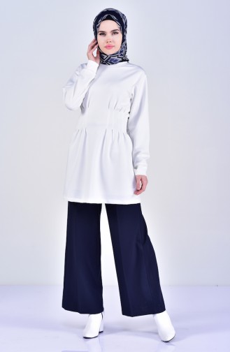 Corsage Wide Leg Trousers 4004-02 Navy Blue 4004-02