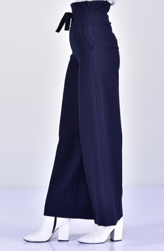 Corsage Wide Leg Trousers 4004-02 Navy Blue 4004-02