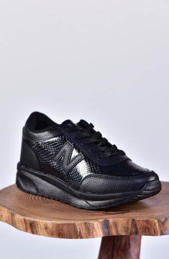 ALLFORCE Women´s Sports Shoes 0756-02 Black Black Silver 0756-02