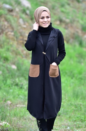 Black Gilet 6337-01