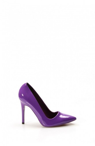 Fast Step Patent Leather Heeled Shoes 629Zs038496 Purple 629ZS038-496-16777590