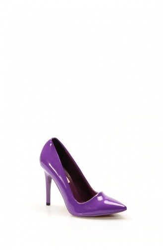 Fast Step Patent Leather Heeled Shoes 629Zs038496 Purple 629ZS038-496-16777590