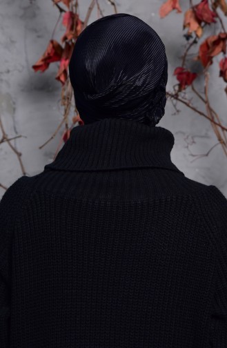 Bonnet Plissé 1024-01 Noir 1024-01
