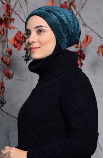 Bonnet Plissé 1024-04 Vert emeraude 1024-04