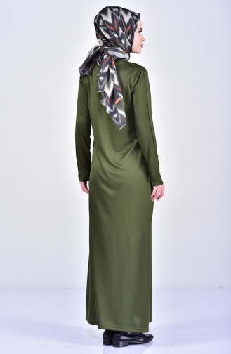 Besticktes Abaya 99171-01 Grün 99171-01