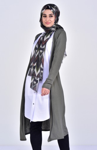 Long Cardigan 7520-03 Khaki 7520-03