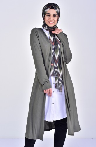 Long Cardigan 7520-03 Khaki 7520-03