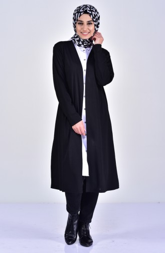 Long Cardigan 7527-01 Black 7527-01