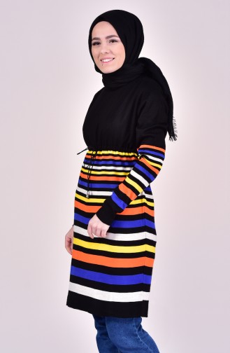 VMODA Striped Knitwear Sweater 5009-03 Black 5009-03