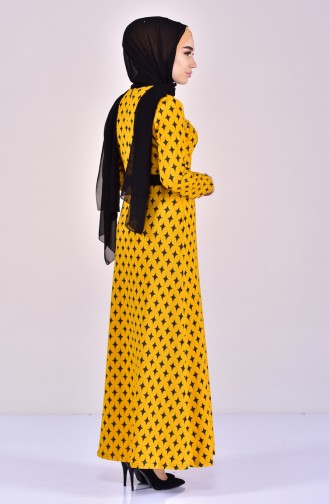Dilber Belted Dress 7117-03 Mustard 7117-03