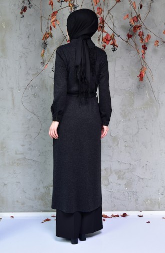 Buttoned Long Cape 1990-01 Black 1990-01