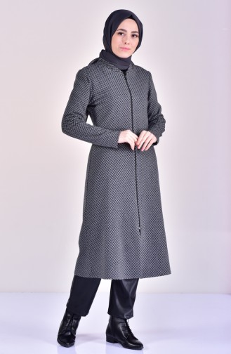 Cape mit Reissverschluss 1602C-01 Rauchgrau 1602C-01