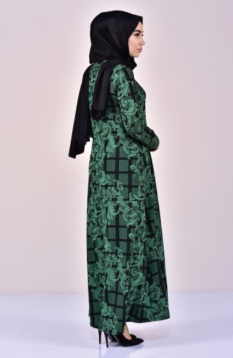 Robe a Paillettes 7119-04 Vert emeraude 7119-04