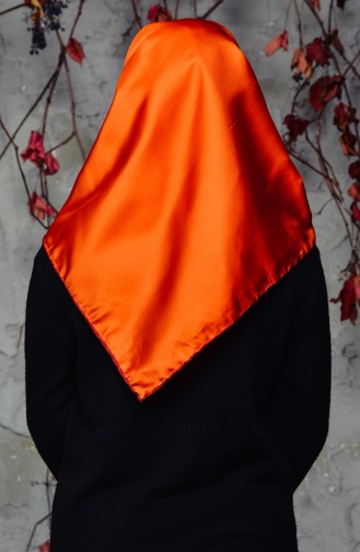 Colorful Plain Twill Scarf 2128-04 Orange 2128-04